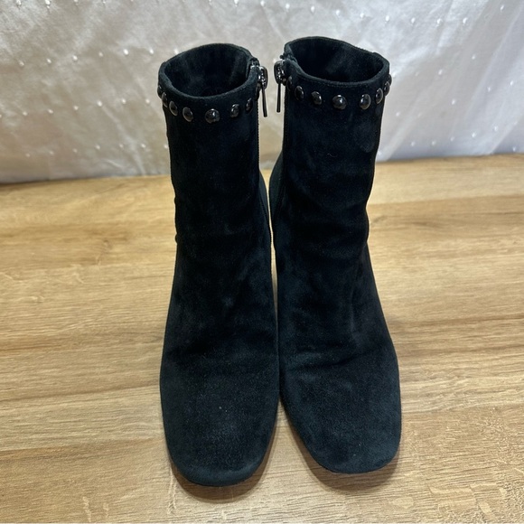 Coach Felicia Studded Bootie Black Suede - Picture 2 of 11